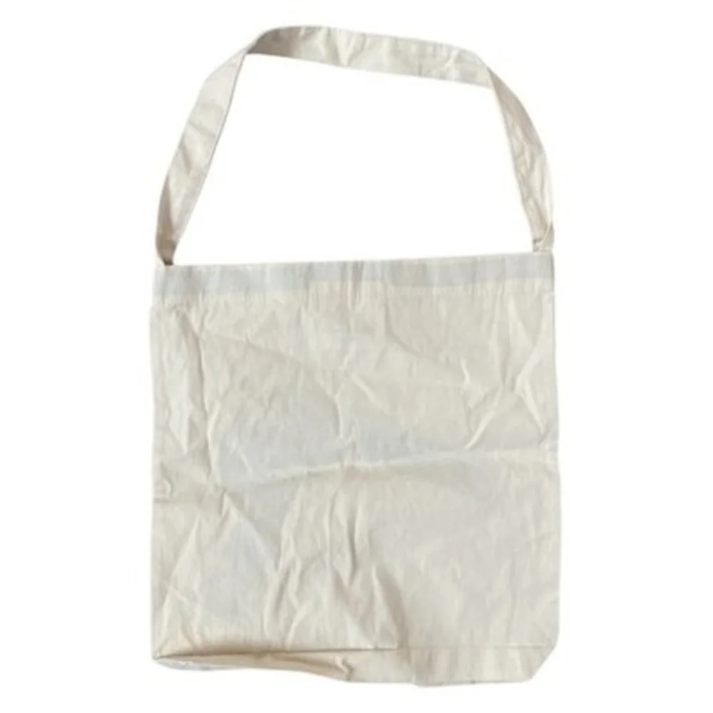 Bag-all Hair Dryer Print Storage Bag Canvas Tote Bag Off White